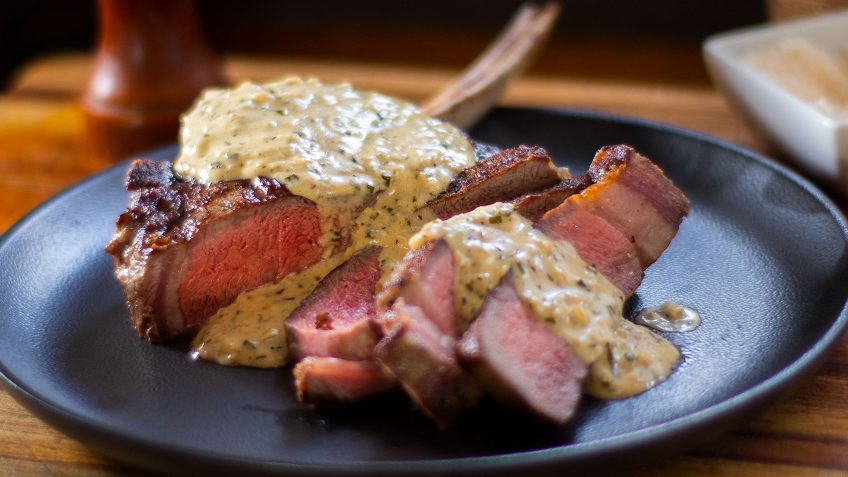 Ribeye garlic steak recipe